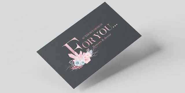 Flowers Decor Business Card Design