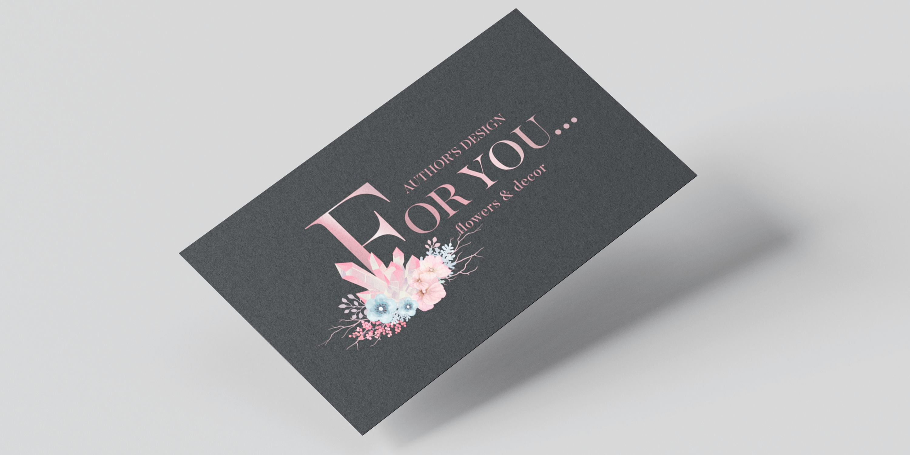 Flowers Decor Business Card Design